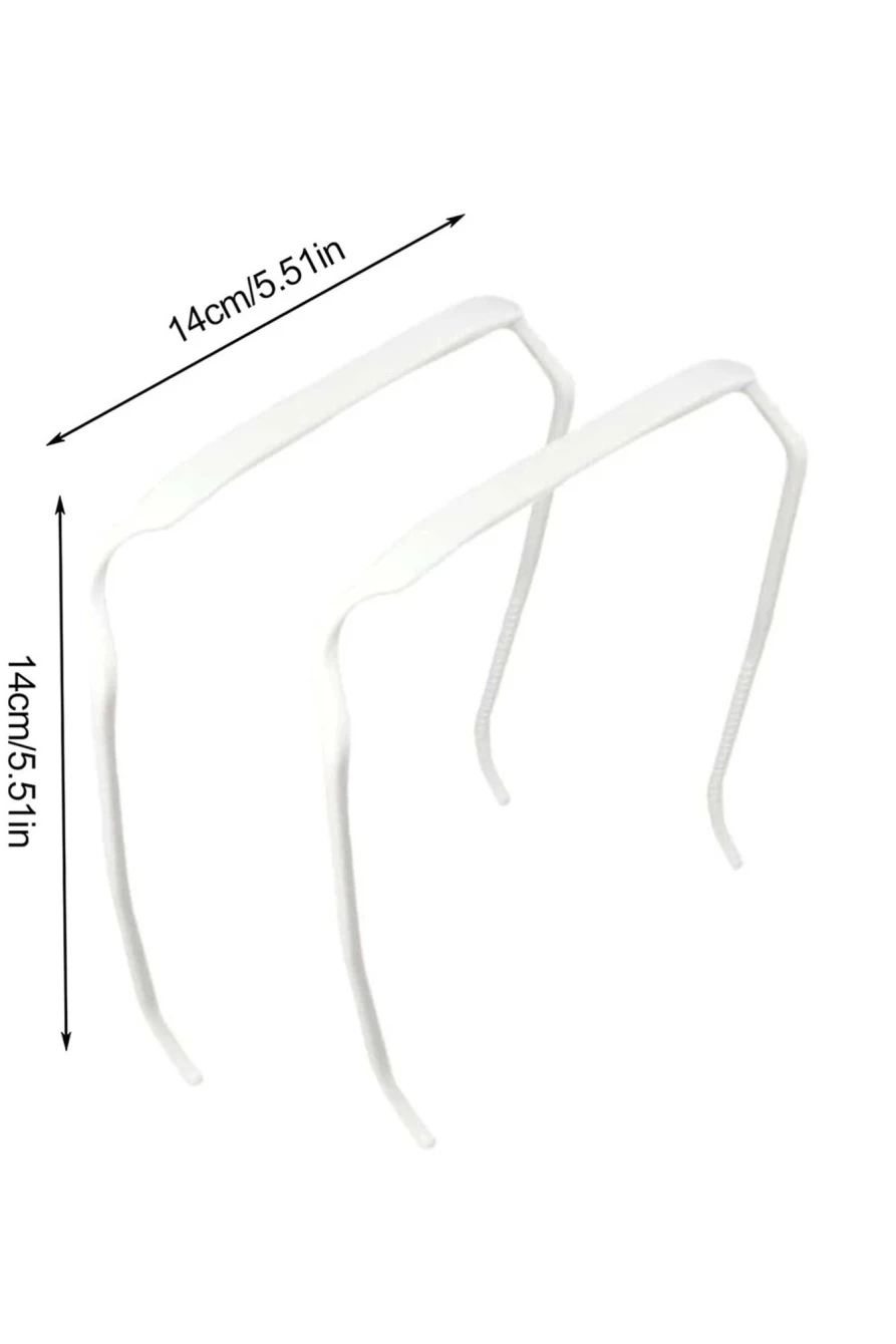 Shewin Women's Silvery Thick Square Plastic Hair Hoop for Voluminous Hair