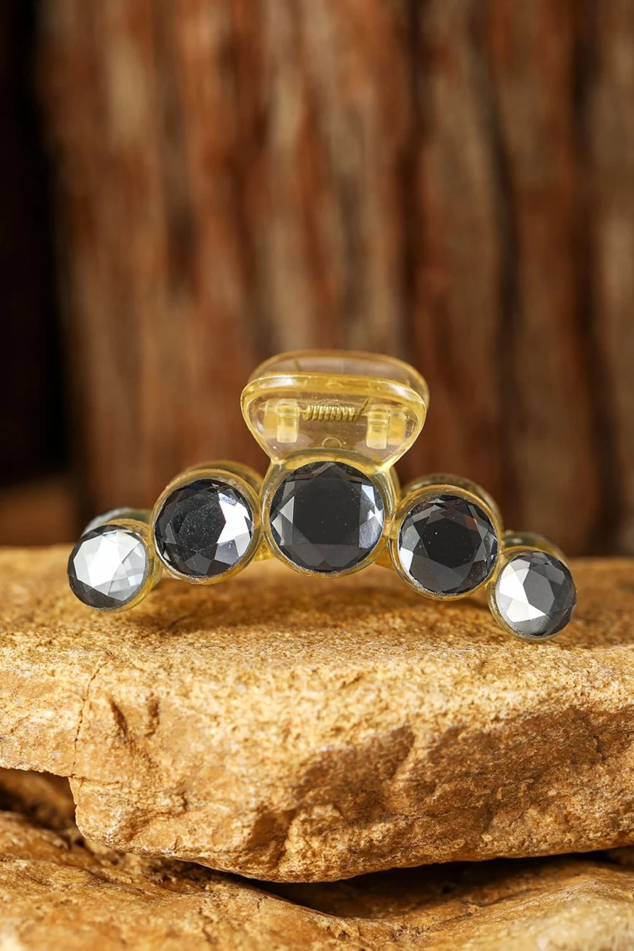 "Shewin Elegant Blue Crystal Hair Claw for Women - Stylish Hair Clip"