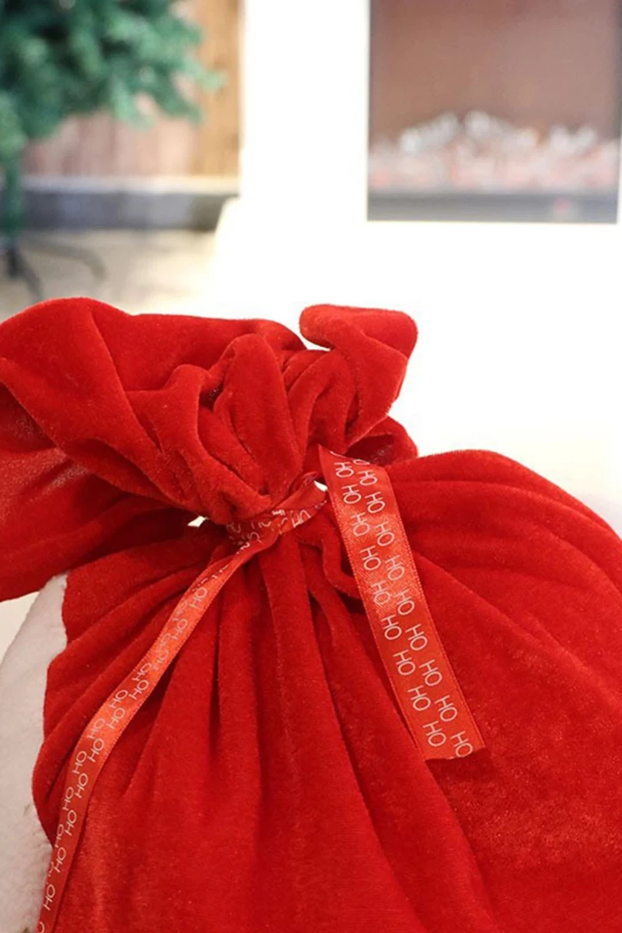 "Shewin Fiery Red Christmas Gift Bag for Women - Festive Santa Claus Holiday Present"